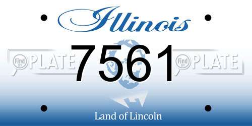 7561 Illinois License Plate