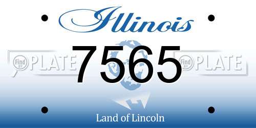7565 Illinois License Plate