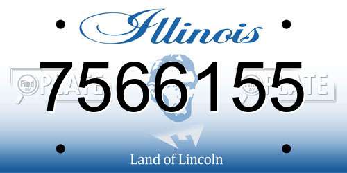 7566155 Illinois License Plate