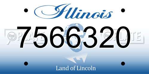 7566320 Illinois License Plate