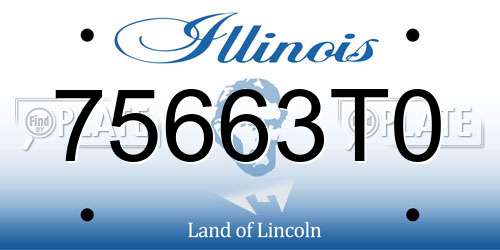 75663T0 Illinois License Plate