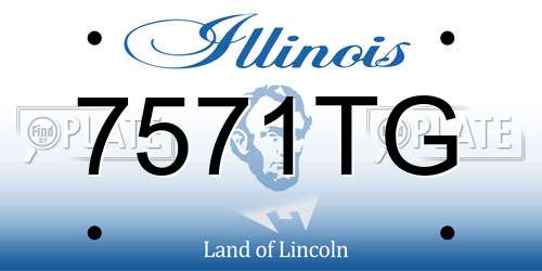 7571TG Illinois License Plate