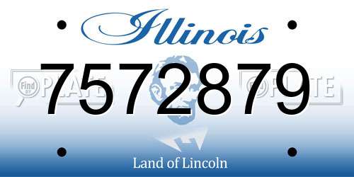 7572879 Illinois License Plate