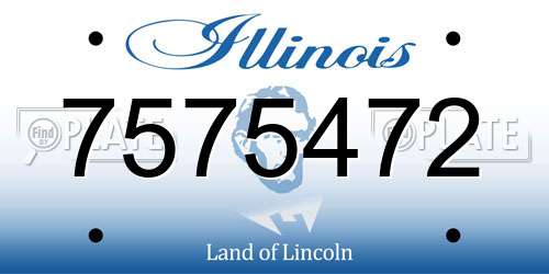 7575472 Illinois License Plate