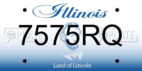7575RQ Illinois License Plate