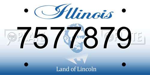 7577879 Illinois License Plate