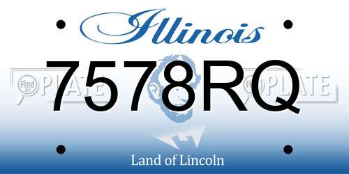 7578RQ Illinois License Plate