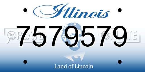 7579579 Illinois License Plate