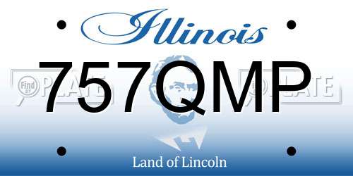757QMP Illinois License Plate