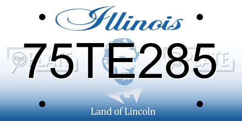 75TE285 Illinois License Plate