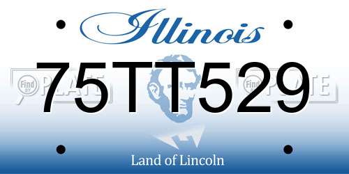 75TT529 Illinois License Plate