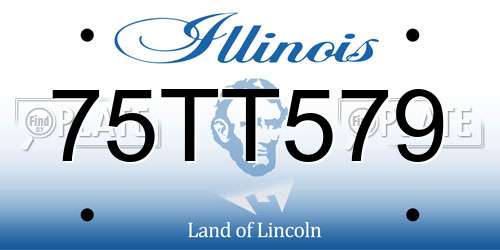 75TT579 Illinois License Plate