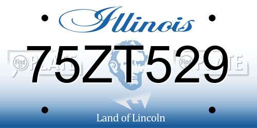 75ZT529 Illinois License Plate