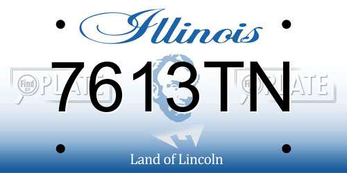 7613TN Illinois License Plate