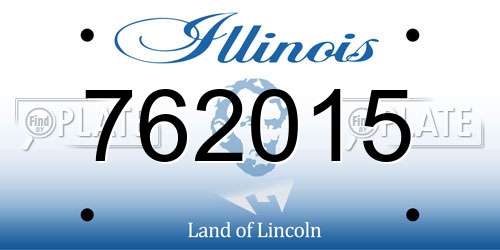 762015 Illinois License Plate