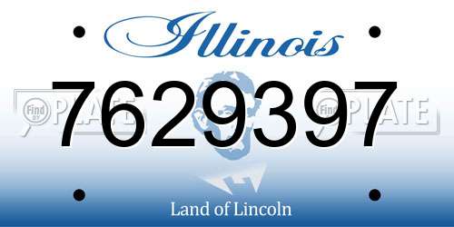 7629397 Illinois License Plate
