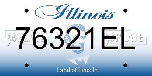 76321EL Illinois License Plate