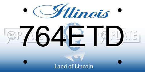 764ETD Illinois License Plate