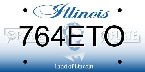 764ETO Illinois License Plate