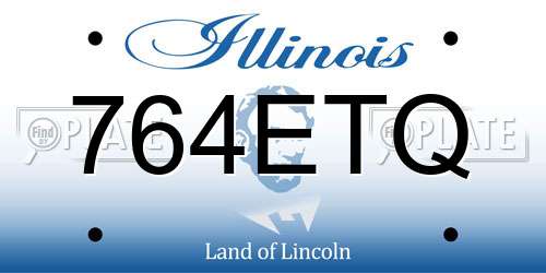 764ETQ Illinois License Plate