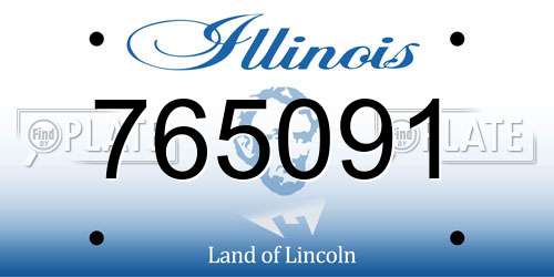 765091 Illinois License Plate