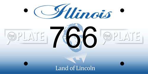 766 Illinois License Plate