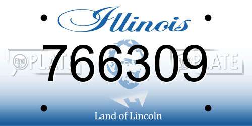 766309 Illinois License Plate