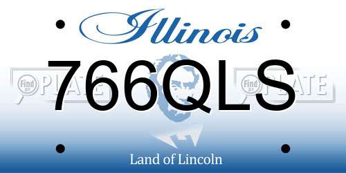 766QLS Illinois License Plate