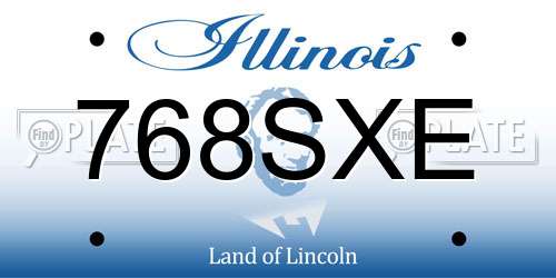 768SXE Illinois License Plate