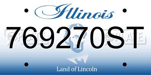 769270ST Illinois License Plate