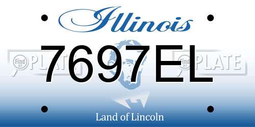 7697EL Illinois License Plate