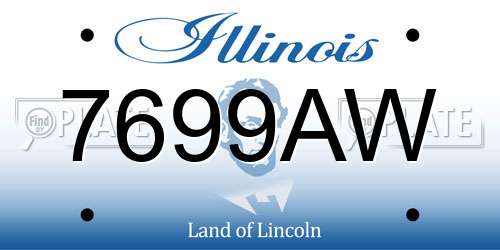 7699AW Illinois License Plate