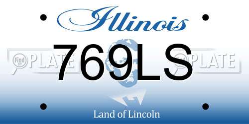 769LS Illinois License Plate