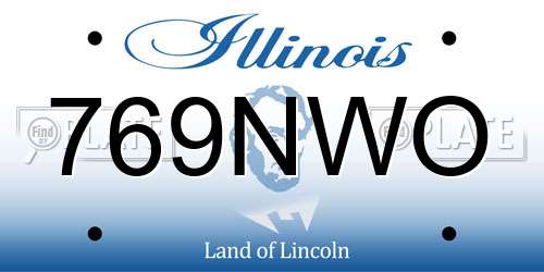 769NWO Illinois License Plate