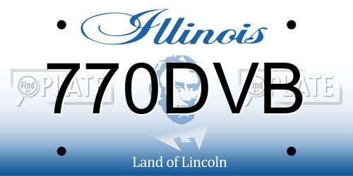 770DVB Illinois License Plate
