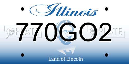 770GO2 Illinois License Plate