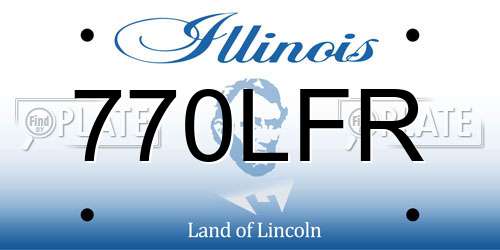 770LFR Illinois License Plate