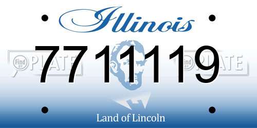 7711119 Illinois License Plate