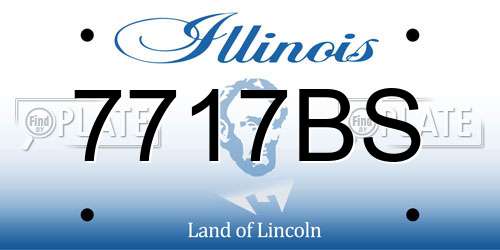 7717BS Illinois License Plate