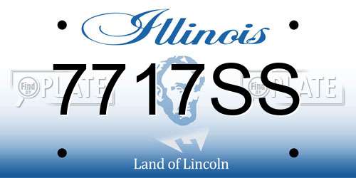 7717SS Illinois License Plate