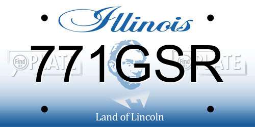 771GSR Illinois License Plate