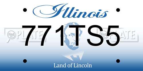 771TS5 Illinois License Plate