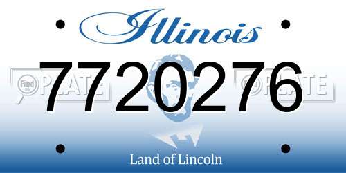 7720276 Illinois License Plate