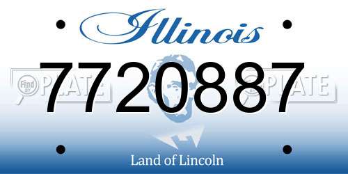 7720887 Illinois License Plate