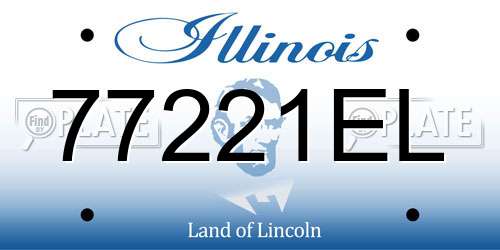 77221EL Illinois License Plate