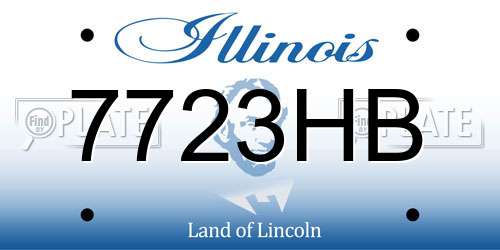 7723HB Illinois License Plate