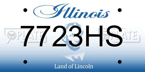 7723HS Illinois License Plate