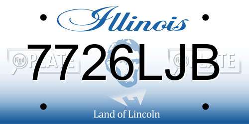 7726LJB Illinois License Plate