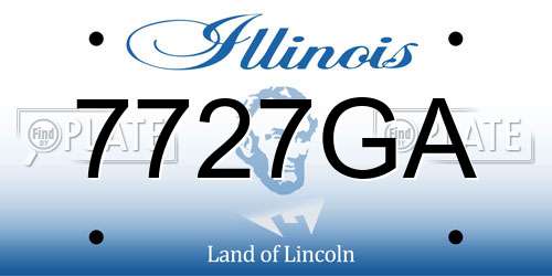 7727GA Illinois License Plate
