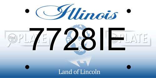7728IE Illinois License Plate